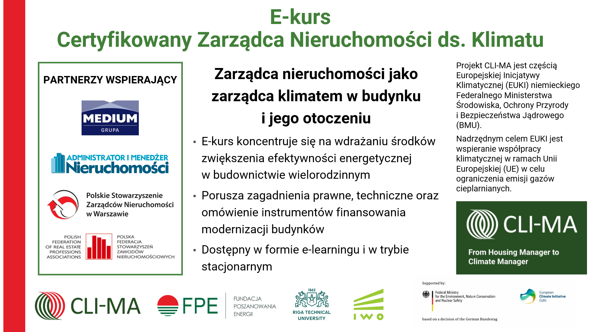 Information Event on the training programmes “Climate Housing Manager” in Poland and Latvia